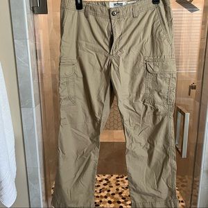 Like New. Men’s Cargo Pants. Tan color. 36 waist / 30 length